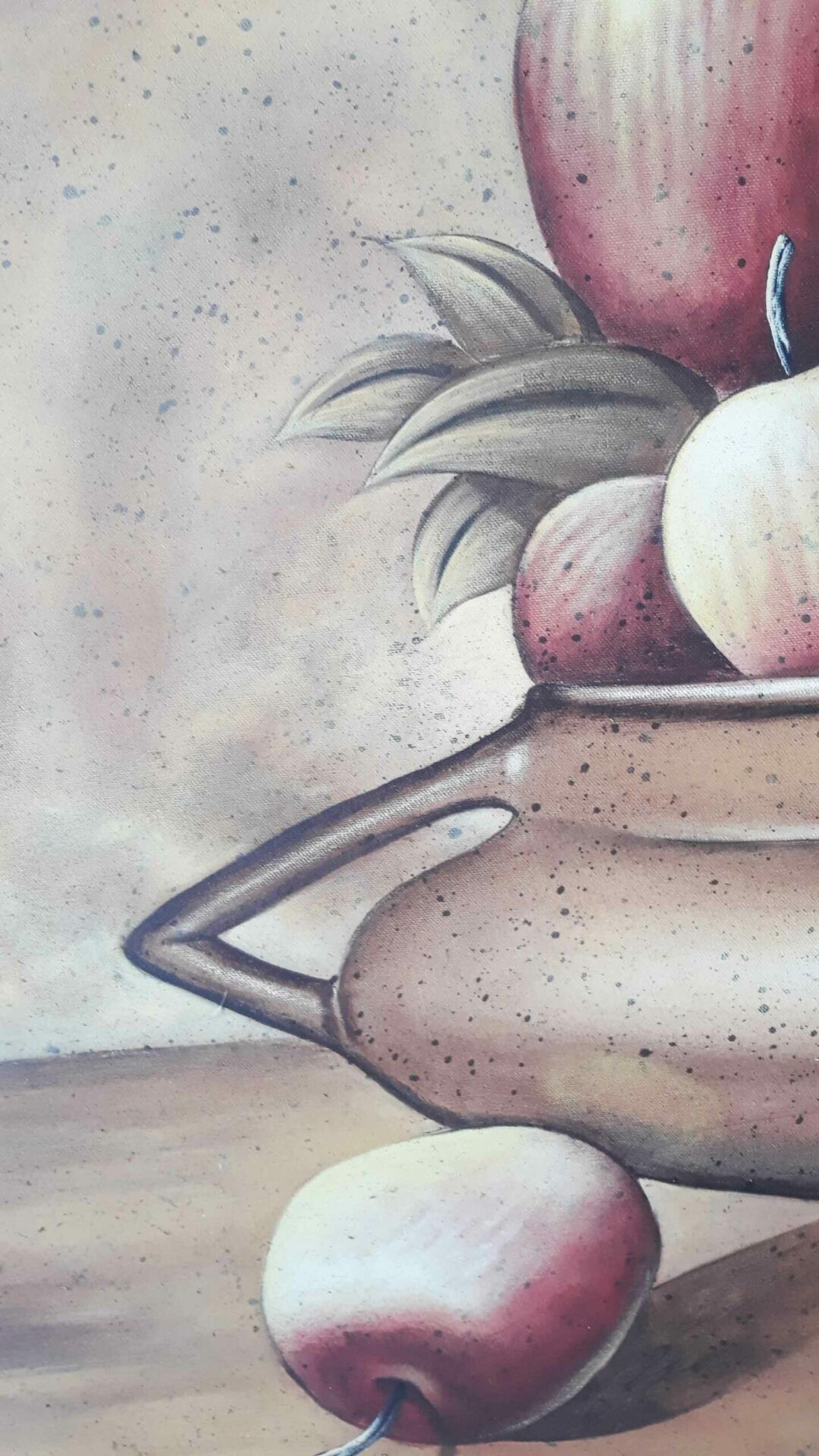 #112 - "Harvest Harmony" (Apples in a copper pot)- Oil Painting   - Image 5