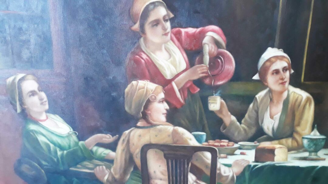 #120 - "The Tea Break" - Hand-painted, Oil Painting replica - Image 4