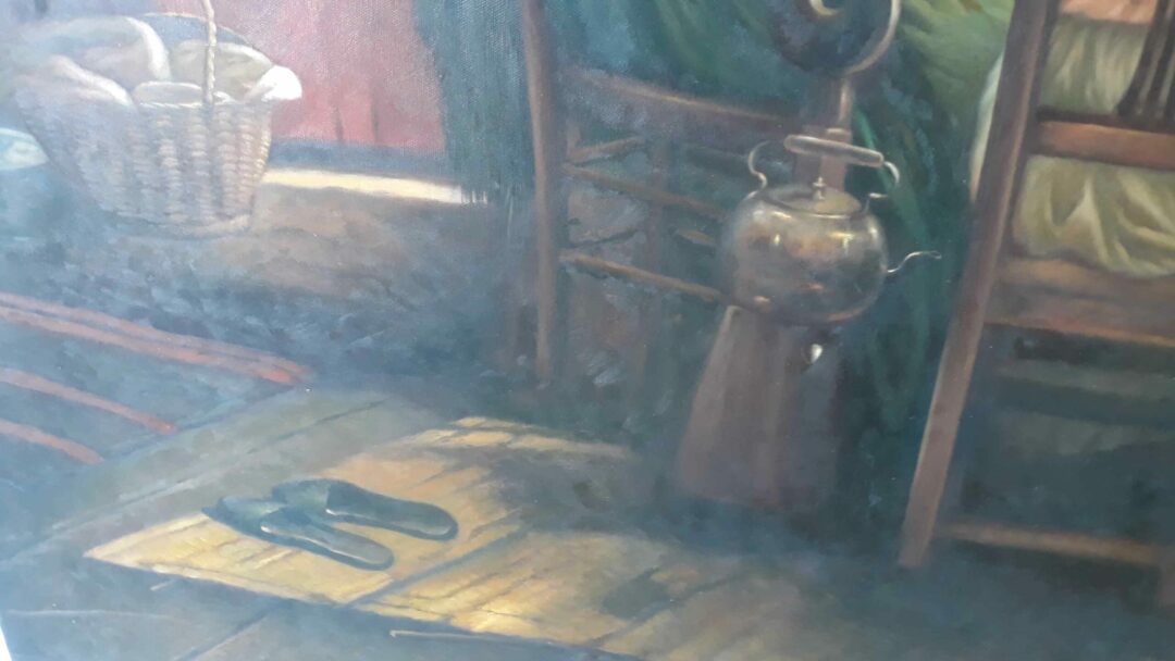 #120 - "The Tea Break" - Hand-painted, Oil Painting replica - Image 5