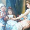 #131 - "Helping Mother" - Oil Painting inspired by Giovanni-Battista - Image 4