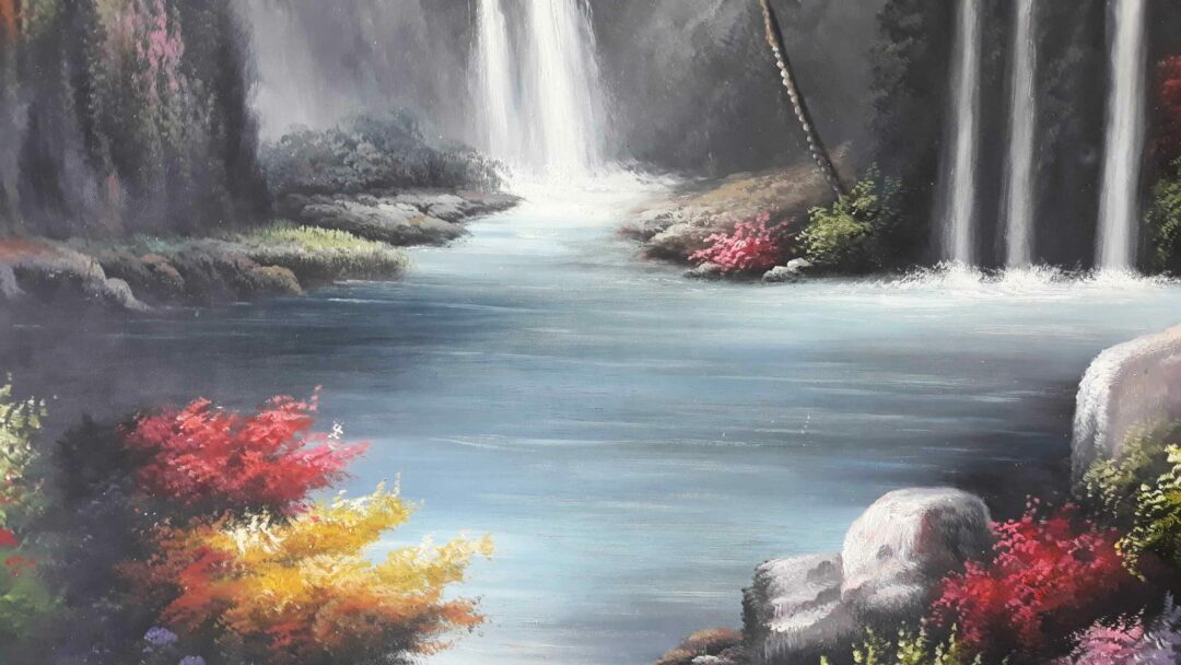 #180 - TROPICAL LANDSCAPE - Oil Painting - Image 3