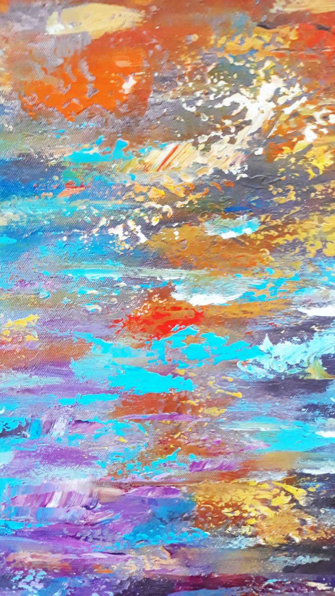 #254 - ABSTRACT SPOTS - Oil Painting - Image 6