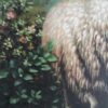 #405 - WOMAN, SHEEP & A LAM - Oil Painting - Image 5