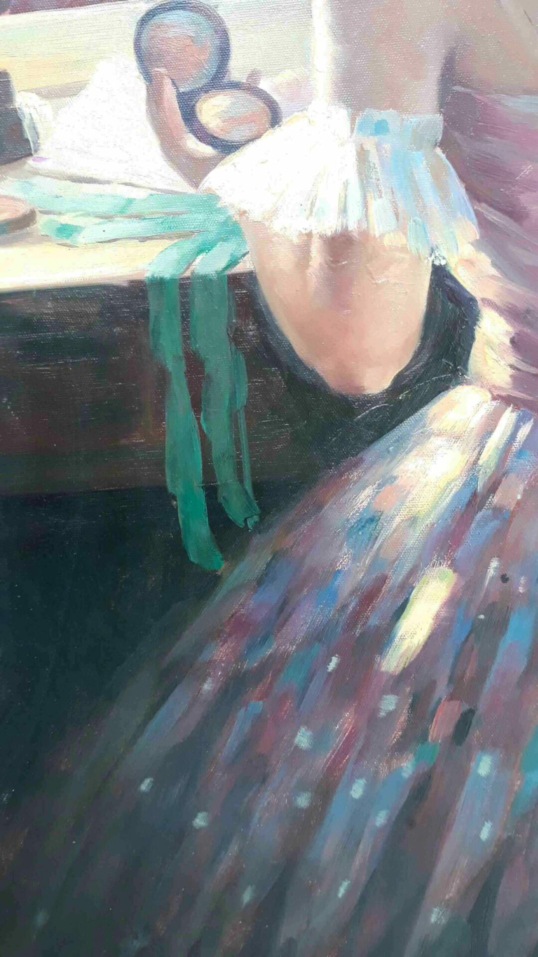 #425 - 2 BALLERINAS - Oil Painting - Image 4