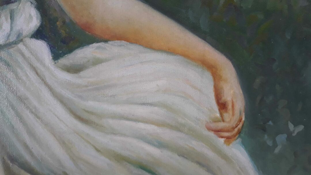 #457 - BEAUTIFUL WOMAN - Oil Painting - Image 3