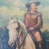 #463 - EUROPEAN MAN ON A HORSE - Oil Painting - Image 6
