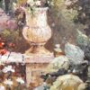 #708 - EUROPE GARDEN VIEW TO THE SEA - Oil Painting - Image 3