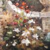 #708 - EUROPE GARDEN VIEW TO THE SEA - Oil Painting - Image 4