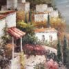 #708 - EUROPE GARDEN VIEW TO THE SEA - Oil Painting - Image 7