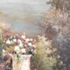 #708 - EUROPE GARDEN VIEW TO THE SEA - Oil Painting - Image 8