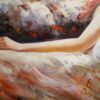 #750 - WOMAN LAYING ON A SOFA - Oil Painting - Image 3