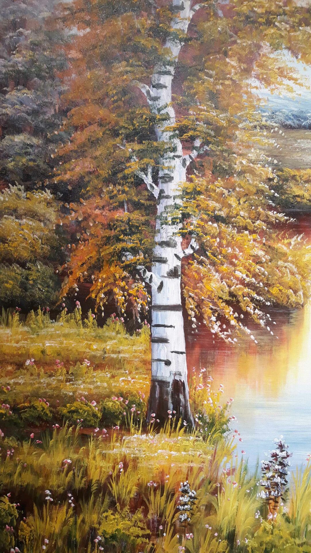 #867 - LANDSCAPE RIVER - Oil Painting - Image 4