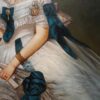 #881 - A LADY STANDING - Oil Painting - Image 3